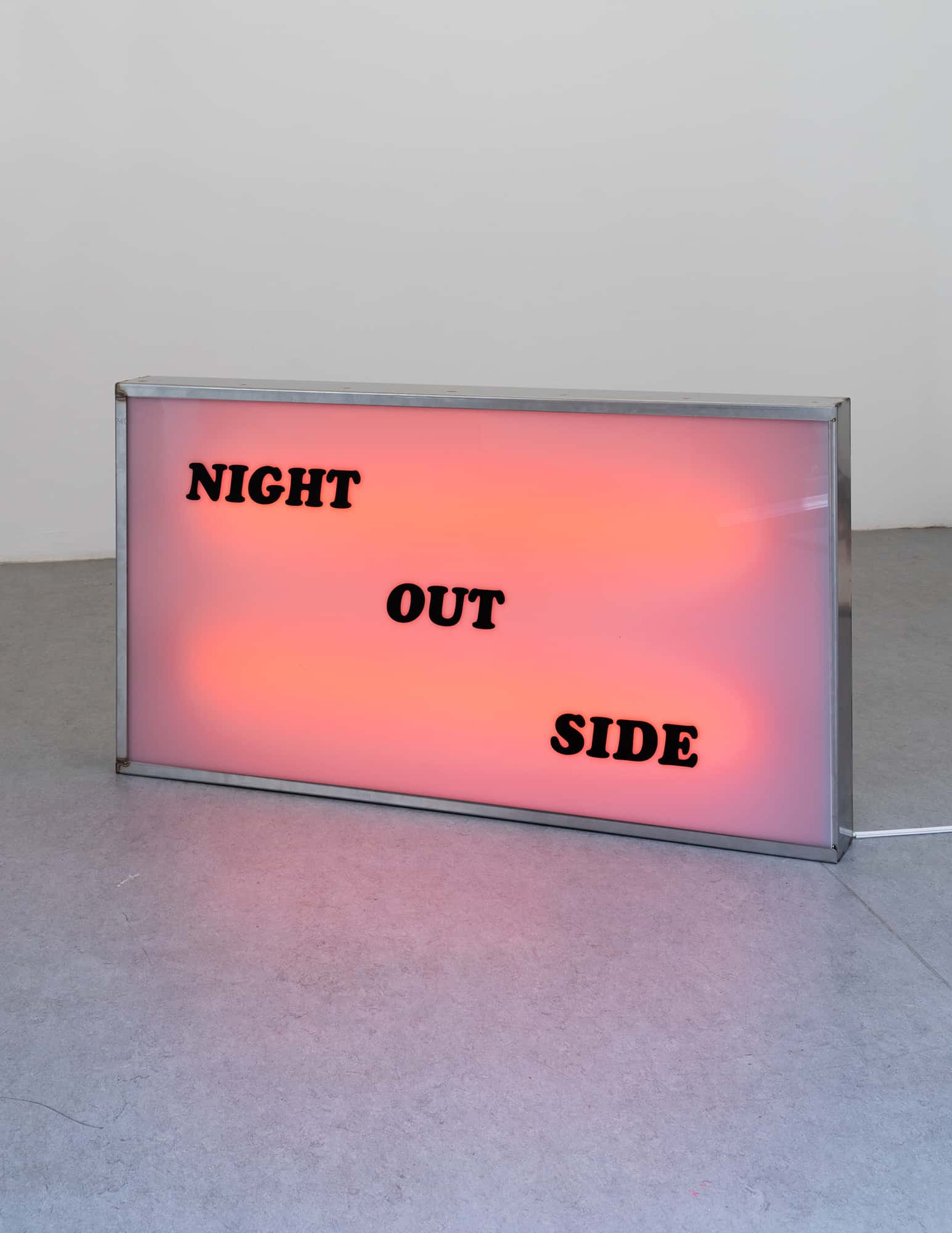 Night out side / lightbox, 120 cm x 60 cm x 5 cm / 2019